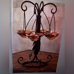 PartyLite Tea Tree Candle Holder. Brand new Still in Box. Never taken out.